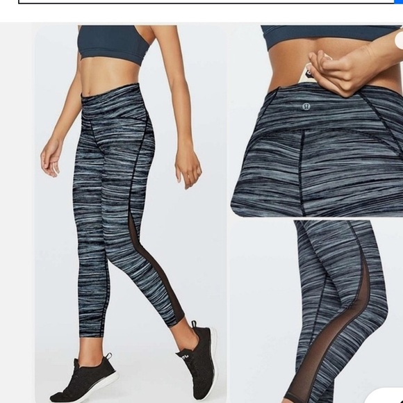 Lululemon Train Times 7/8 Pant *25"
Low Tide Alpine White Black / Black size 6 - Picture 1 of 15
